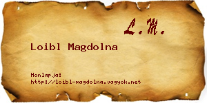 Loibl Magdolna névjegykártya