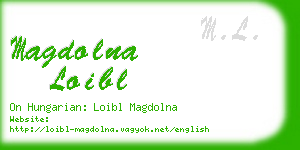 magdolna loibl business card